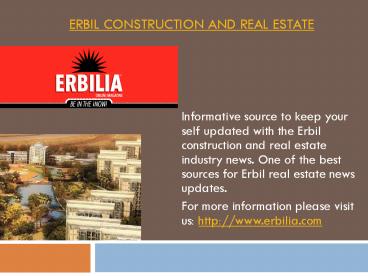 Erbil Construction and Real Estate