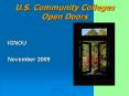 U.S. Community Colleges Open Doors PowerPoint PPT Presentation