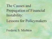 The Causes and Propagation of Financial Instability:
