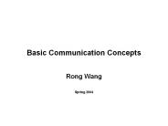 Basic Communication Concepts