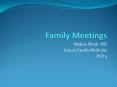 Family Meetings PowerPoint PPT Presentation
