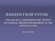 Barred from Voting