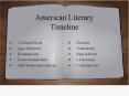 American Literary Timeline PowerPoint PPT Presentation