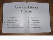 American Literary Timeline