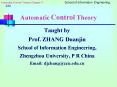 Automatic Control Theory PowerPoint PPT Presentation