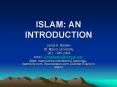 ISLAM: AN INTRODUCTION PowerPoint PPT Presentation