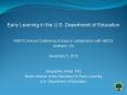 Early Learning in the U.S. Department of Education PowerPoint PPT Presentation