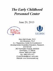 The Early Childhood Personnel Center
