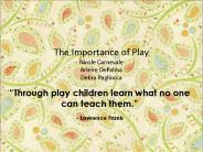 The Importance of Play Nicole Carnevale Arlene DePalma Debra Pagliocca
