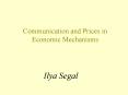 Communication and Prices in Economic Mechanisms PowerPoint PPT Presentation