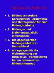 Aufbau des Referats