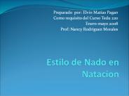 Estilo de Nado en Natacion