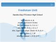 Freshman Unit PowerPoint PPT Presentation