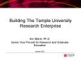 Building The Temple University Research Enterprise PowerPoint PPT Presentation