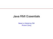Java RMI Essentials