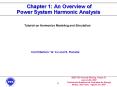 Chapter 1: An Overview of Power System Harmonic Analysis PowerPoint PPT Presentation