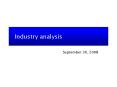 Industry analysis PowerPoint PPT Presentation