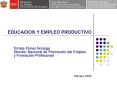 EDUCACION Y EMPLEO PRODUCTIVO PowerPoint PPT Presentation