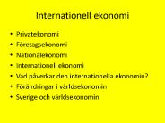Internationell ekonomi
