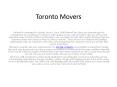 Toronto Residential Movers PowerPoint PPT Presentation