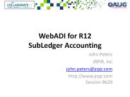 WebADI for R12 SubLedger Accounting