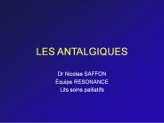 LES ANTALGIQUES