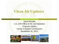 Clean Air Updates PowerPoint PPT Presentation