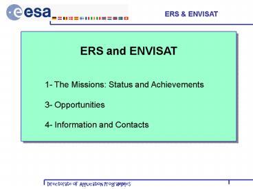 End of ERS-1 mission
