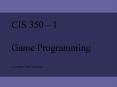 CIS 350  PowerPoint PPT Presentation