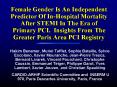 Female Gender Is An Independent Predictor Of In-Hospital Mortality After STEMI In The Era of Primary PCI. Insights From The Greater Paris Area PCI Registry PowerPoint PPT Presentation