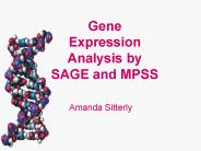 Gene Expression Analysis by SAGE and MPSS