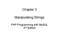Chapter 3 Manipulating Strings PHP Programming with MySQL 2nd Edition PowerPoint PPT Presentation