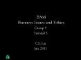 B368 Business Issues and Ethics PowerPoint PPT Presentation