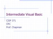 Intermediate Visual Basic