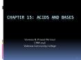 Chapter 15: ACIDS AND BASES PowerPoint PPT Presentation