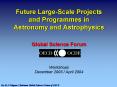 Future Large-Scale Projects and Programmes in Astronomy and Astrophysics PowerPoint PPT Presentation