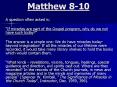 Matthew 8-10 PowerPoint PPT Presentation