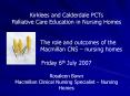 Kirklees and Calderdale PCTs Palliative Care Education in Nursing Homes PowerPoint PPT Presentation