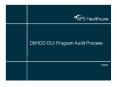 DBHDD DUI Program Audit Process PowerPoint PPT Presentation