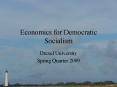 Economics for Democratic Socialism PowerPoint PPT Presentation