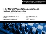 Fair Market Value Considerations in Industry Relationships