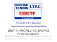 Tennis PowerPoint PPT Presentation