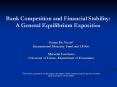 Bank Competition and Financial Stability: A General Equilibrium Exposition PowerPoint PPT Presentation