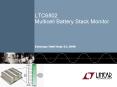 LTC6802 Multicell Battery Stack Monitor PowerPoint PPT Presentation