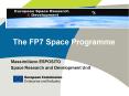 The FP7 Space Programme PowerPoint PPT Presentation