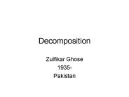 Decomposition