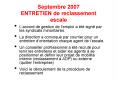 Septembre 2007 ENTRETIEN de reclassement escale PowerPoint PPT Presentation