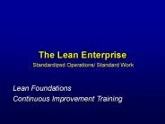 The Lean Enterprise