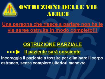 OSTRUZIONI DELLE VIE AEREE