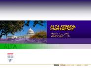 ALTA FEDERAL CONFERENCE
